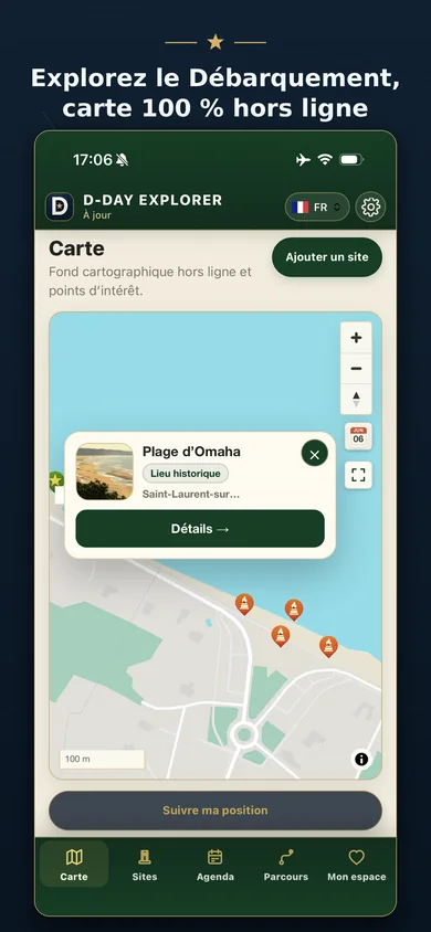 Carte interactive — D-Day Explorer