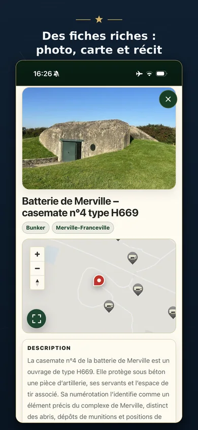 Fiches historiques — D-Day Explorer