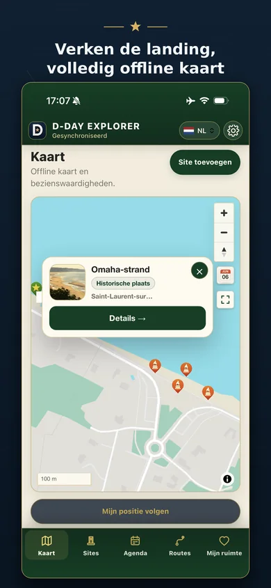 Interactieve kaart — D-Day Explorer